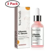 3 Pack Vitamin C Face Serum with Retinol - Premium Skin Brightening Serum and Dark Spot Treatment for Face - Vitamin A, E & K for Tighter, Softer, Glowing Skin - Formulated in Korea