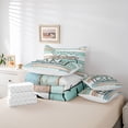 thumbnail image 6 of Homewish Vintage Cottage Bedding Comforter Set 7 Pieces for Teens Boys Girls,Lake House Full Bedding Set Lightweight,Lodge Cabin Fitted Sheet Flat Sheet,Luxury Bedroom Decor,Reversible, 6 of 8