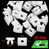 Rivet White Bumper Fender Fastener Clips 20pcs Plastic for Toyota 90189-06193