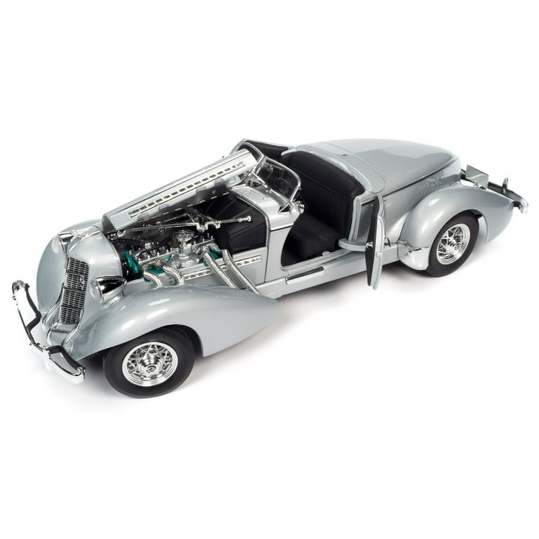 1935 Auburn 851 Speedster Haze Gray 1/18 Diecast Model Car by Auto World