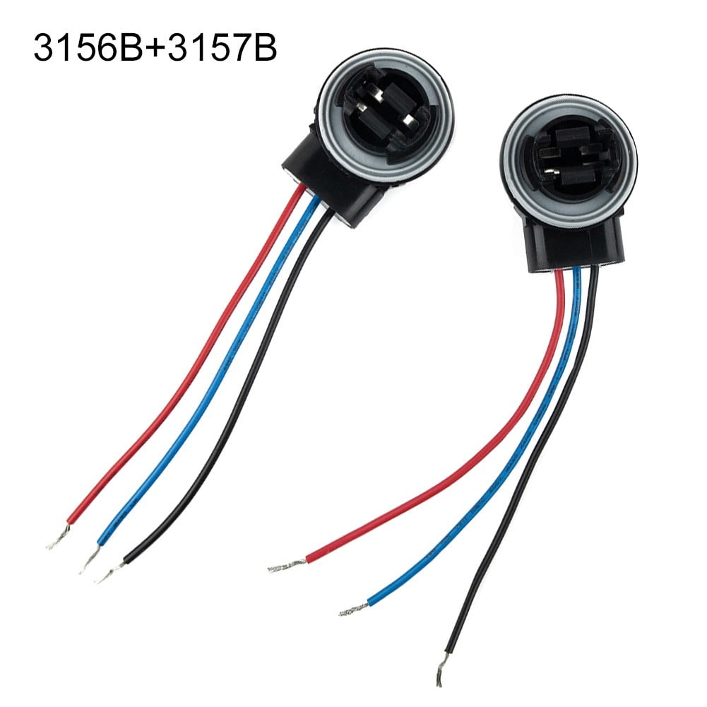 2x 3157 3156 Bulb Socket Brake Turn Signal Light Harness Wire Plug