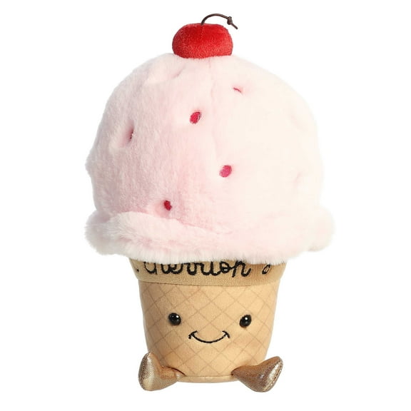 Aurora - Small Pink JUST SAYIN' - 9" I Cherrish You Ice Cream - Witty Stuffed Animal