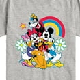 thumbnail image 3 of Disney - Character Group Rainbow Flower - Youth Short Sleeve Graphic T-Shirt, 3 of 5