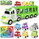 thumbnail image 1 of Camión de juguete ZERDROFY 7 en 1 para niños pequeños con 6 coches para 2 a 5 años, gris, 1 of 9