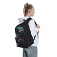 thumbnail image 6 of Lsque Five Nights At Freddy'S Pattern Adult Backpack – Durable & Lightweight PU Canvas Storage Bag , 15” Laptop Compartment, and Multiple Pockets, 6 of 7