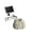 White, variant on Dserhfy Solar Fountain for Bird Bath Faux Granite Rock Fountain Solar Powered Bird Bath Pump with 8 Nozzles for Outdoor Pond Patio Garden Fish Tank
