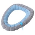 thumbnail image 1 of Double Color Soft Toilet Seat Cover Pad Warmer Stretchable Thicker Washable Cloth, 1 of 5