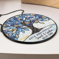 thumbnail image 4 of Personalized 65th Wedding Anniversary Window Faux Stained Glass Suncatcher, Wedding Anniversary Keepsake, Sapphire Wedding Anniversary Gift 4302529270 4700, 4 of 4