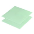 thumbnail image 1 of Uxcell Almohadillas Térmicas 100x100x1.5mm, 2 Pcs Almohadilla Térmica de Silicona para CPU GPU M.2 SSD NVMe Verde, 1 of 7