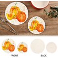 thumbnail image 4 of SKYSONIC Watercolor Pumpkin Pot Holders Trivets, 2 Pcs Heat Resistant Trivets,Halloween Fall Cotton Thread Weave Mats for Hot Pads Pans Pot Bowl Teapot for Kitchen Decor, 4 of 7