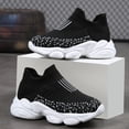 thumbnail image 2 of Zanarzt Kids Athletic Shoes Kids Sneakers for Boys Girls Running Tennis Shoes Lightweight Breathable Sport Athletic Black,US 3, 2 of 6