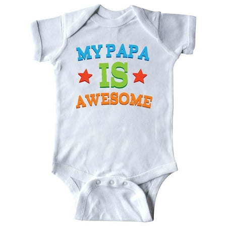 

Inktastic My Papa Is Awesome Gift Baby Boy or Baby Girl Bodysuit
