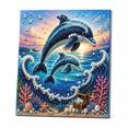 thumbnail image 2 of Octopus Wave Pearl Painting Kit, Ocean Theme 3D Pearl Art DIY Kit for Adults and Beginners, Sparkling Nautical Wall Decor Craft for Coastal Home Gift, 2 of 9