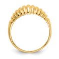 thumbnail image 2 of 14k Yellow Gold Ribbed Dome Ring, 2 of 9