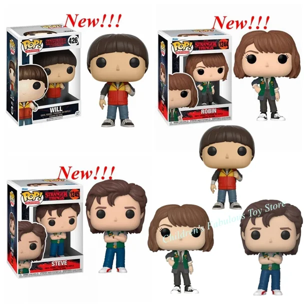 NEWest FUNKO POP Toys Will #426 Max #1243 Robin #1244 Steve #1245