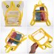 thumbnail image 3 of Milisten Transparente Doble Para Escuela Con PVC Impermeable Color Amarillo Para Uso Diario, 3 of 7