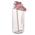 thumbnail image 1 of Botella de agua deportiva Avdjesfny con pajita de 64 oz, reutilizable, sin BPA, de boca ancha y con asa, para fitness, senderismo, camping, apta para lavavajillas, color rosa, 1 of 6