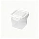 thumbnail image 1 of Juego de recipientes de plástico para almacenar alimentos, herméticos, para yogur, pudín y postres. Tarro sellado para aperitivos, pasteles y salsas. Libre de BPA. Tapa transparente. Ideal para, 1 of 6