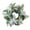 White, variant on Artificial Eucalyptus Leaves Wreaths Candle Rings Wreaths, 10 Inch Small Boho Wreath Pillar Candle Holder for Wedding Home Door Tabletop Decoration