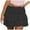 A-Black421, variant on XIAONU Women's Tiered Lace Mini Skirt Ruched Elastic Waist Skirt Elegant Edgy Casual Date Night Wear