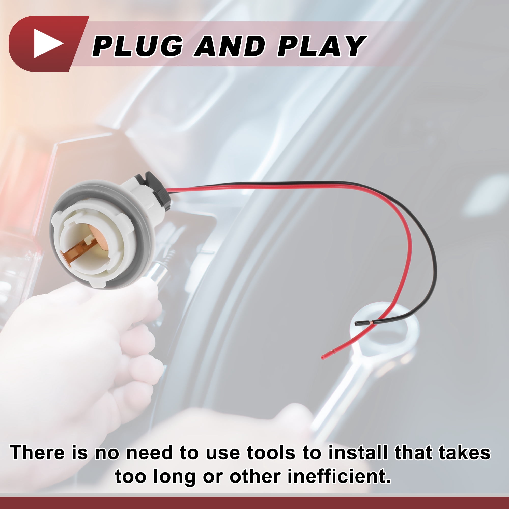 Unique Bargains Turn Signal Light Socket Wiring for Toyota Yaris 2001-2011