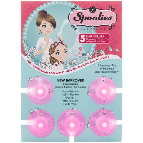 Spoolies Playful Hair Curlers, Pink, 5 ct Spoolies Playful Hair Curlers, Pink, 5 ct