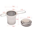 thumbnail image 4 of facefd 2 Pieces Double Handles Tea Infuser Stainless Folding Handle Tea Filter Steel Loose Tea Strainer Filter Folding Handle for Cups, 4 of 9