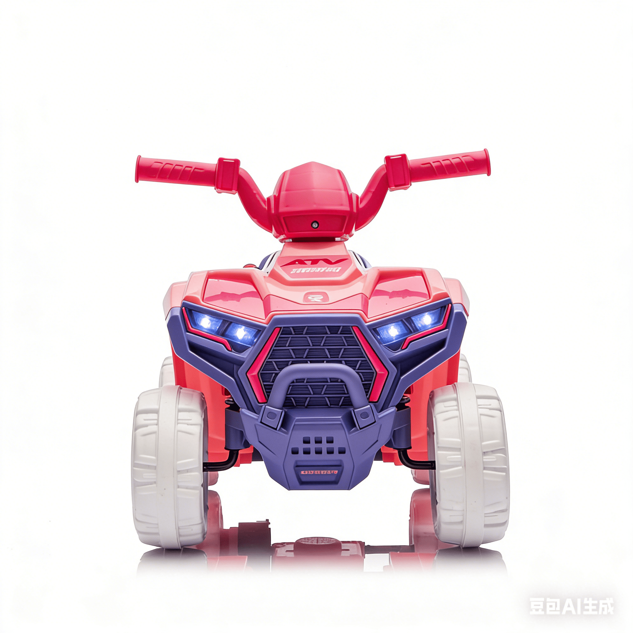 6V Ride on ATV Toys for Kids 3-5, Mini Battery Powered Motorized Quad for Kids with Anti-Slip Wheels, Toddler Car for Girls Boys, Pink
