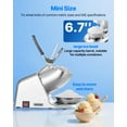 thumbnail image 5 of VEVOR Ice Crusher Machine, 286lbs Per Hour Electric 4 Blades Snow Cone Maker, Stainless Steel Shaved Ice Machine with Bowl and Cover, 300W 2000RPM Ice-Shaver for Home and Commercial Use, Silver, 5 of 9
