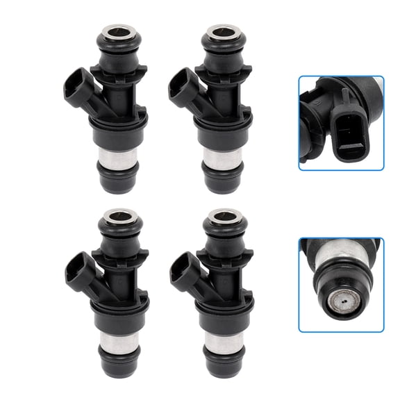 Injectors CCIYU 2 Holes Fuel Injector Set fit for 2000 2001 2002 2003 for Chevrolet S10 for GMC Sonoma 2.2L Compatible with 25325012 Injector,4 Pieces
