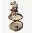thumbnail image 2 of Movie Rabbit w Film Bunny Limoges Box Figurine Collectible Limoges Box Porcelain Figurine, 2 of 3
