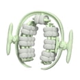 thumbnail image 2 of Rodillo de masaje de 40 ruedas, rodillo para piernas, portátil, de mano, con abrazadera para piernas, práctico para fascia Verde claro, 2 of 8