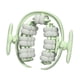 thumbnail image 2 of Rodillo de masaje de 40 ruedas, rodillo para piernas, portátil, de mano, con abrazadera para piernas, práctico para fascia Verde claro, 2 of 8