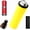 yellow, variant on Dual 12oz Can Insulated Holder, Portable Double Stack Soda Beer Cooler Sleeve with Auto Slide Reload, Removable Screw Lids Lightweight PLA Drink Container for Tailgate Party Travel