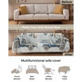 thumbnail image 3 of Blue Truck Christmas Sofa Covers for 3 Cushion, Washable Couch Cover for Sectional Sofa Slipcovers with Tassel, Xmas Balls Snowflake Vintage Loveseat Covers Futon Cover Blanket 71''x118'', 3 of 8