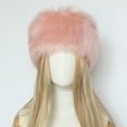 thumbnail image 3 of FAWUUDO Womens Winter Faux Fur Bucket Hat, Warm Comfortable Furry Wide Brim Hat, Fisherman Hat, 3 of 5