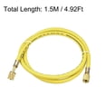 thumbnail image 2 of Unique Bargains 1.5m 1/4 SAE Thread Connector 600PSI Refrigeration Charging Hose Tube Yellow, 2 of 4