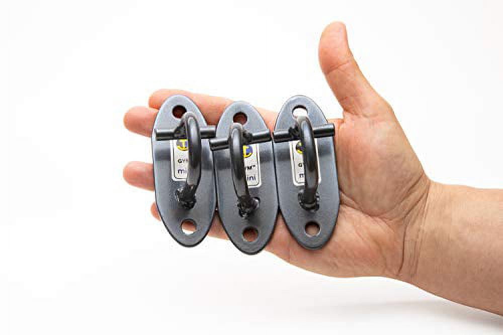 Anchor Gym Set of 3 Mini H1 Workout Wall Mount Solid Steel Anchors