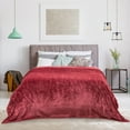 thumbnail image 4 of Gymax 84''x90'' Heated Blanket Queen Size Electric Heated Throw Blanket w/ Timer Red, 4 of 9