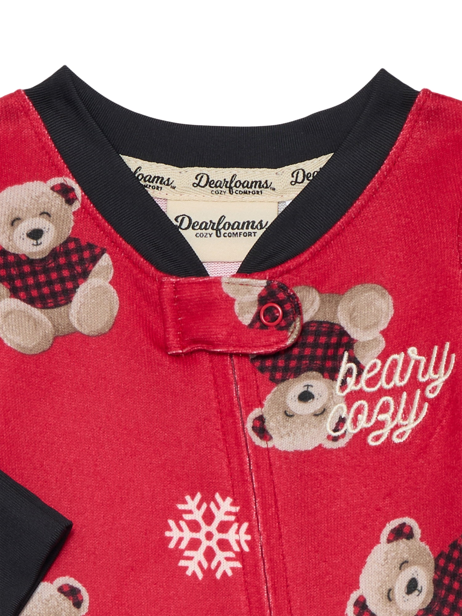 Dearfoams Unisex Baby Holiday Matching Family Pajamas Union Suit, Sizes 6M-18M