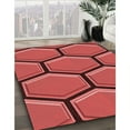 thumbnail image 3 of Ahgly Company Machine Washable Indoor Square Transitional Red Area Rugs, 3' Square, 3 of 7