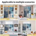 thumbnail image 6 of Blue Grey Kitchen Curtains Small Short 39 Inch Length, Modern Oil Painted Abstract Art Aesthetics Grommet Top Bedroom Living Room Curtains, Light Filtering Cafe Curtain Drapes 2 Panels Set 55''x39'', 6 of 9
