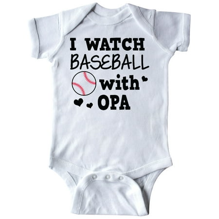 

Inktastic I Watch Baseball with My Opa Gift Baby Boy or Baby Girl Bodysuit