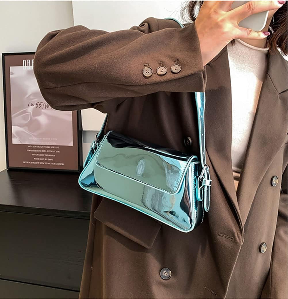 Evening Bag Women Y2k Silver Purse Hobo Bag Tote Handbag Satchel Bag Cute Party Bag Clutch Purses Crossbody Bags 2024