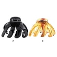 thumbnail image 4 of Sonducket Paquete de 4 pasadores Grip Clips de garra de plástico sólido Accesorios negros y marrones Pasadores de San Valentín para Accesorio para el cabello Marrón, 4 of 6