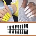 thumbnail image 3 of Minnieouse Uñas postizas largas, manicura de uñas Multicolor a presión, manicuras pequeñas de moda para el hogar, puntas de cubierta completa Juegos de manicura Negro, 3 of 5
