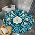 thumbnail image 1 of 3D Print Round Rug 6x6ft Abstract Plants Flowers Washable Large Area Rug, Soft Non-Slip Circle Carpet, Boys Girls Kids Teens Bedroom Carpet Decor Floor Mat, 1 of 6