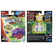 Beyblade Burst QuadDrive Berserk Balderov B7 and Cyclone Belfyre B7 Battling Tops