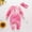 Pink, variant on lulshou Baby Romper One Piece Bodysuit Baby Fashion New Style Newborn Long Sleeved Bandhnu Thin Ha Pocket Fart Clothes Jumpsuit on Clearance