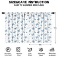 thumbnail image 2 of Butterfly and Watercolor Blue Pattern Insulated Teens Curtains Set Of 2, Bedroom Essentials, Toddler Room Decor 42"x54", 2 of 5